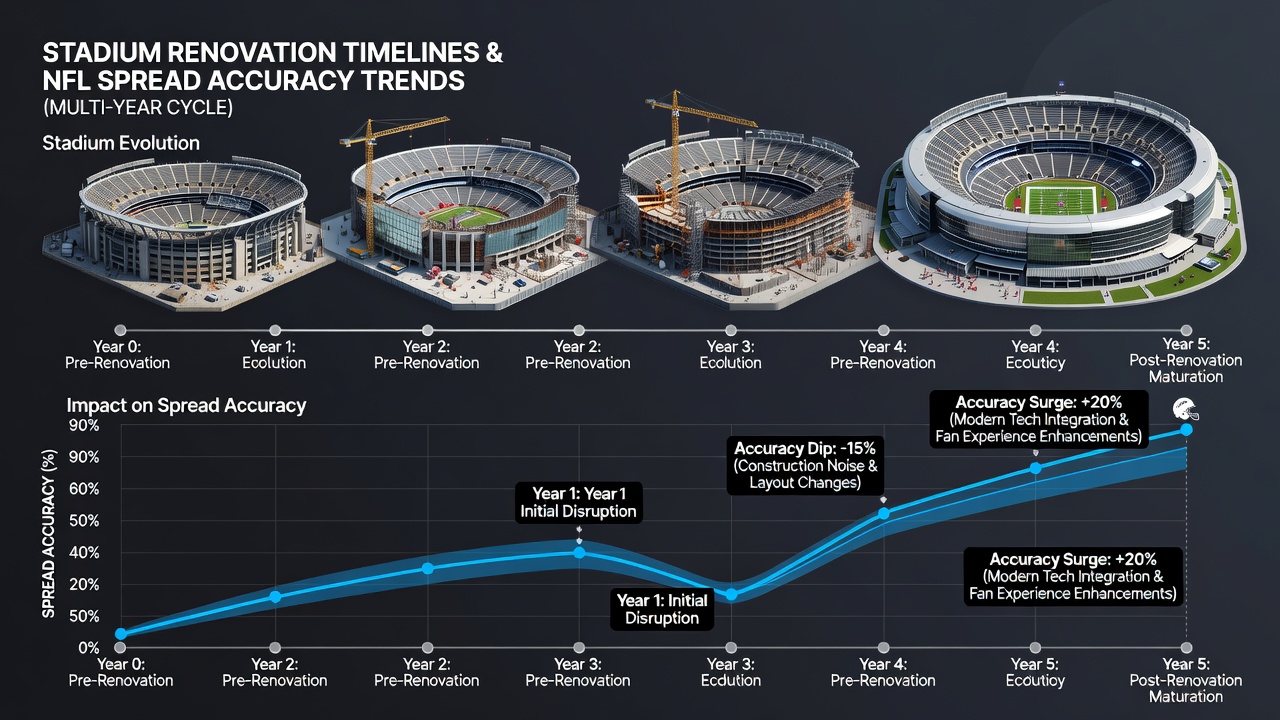 Aerial view of an NFL stadium mid-renovation showing new seating sections and field upgrades