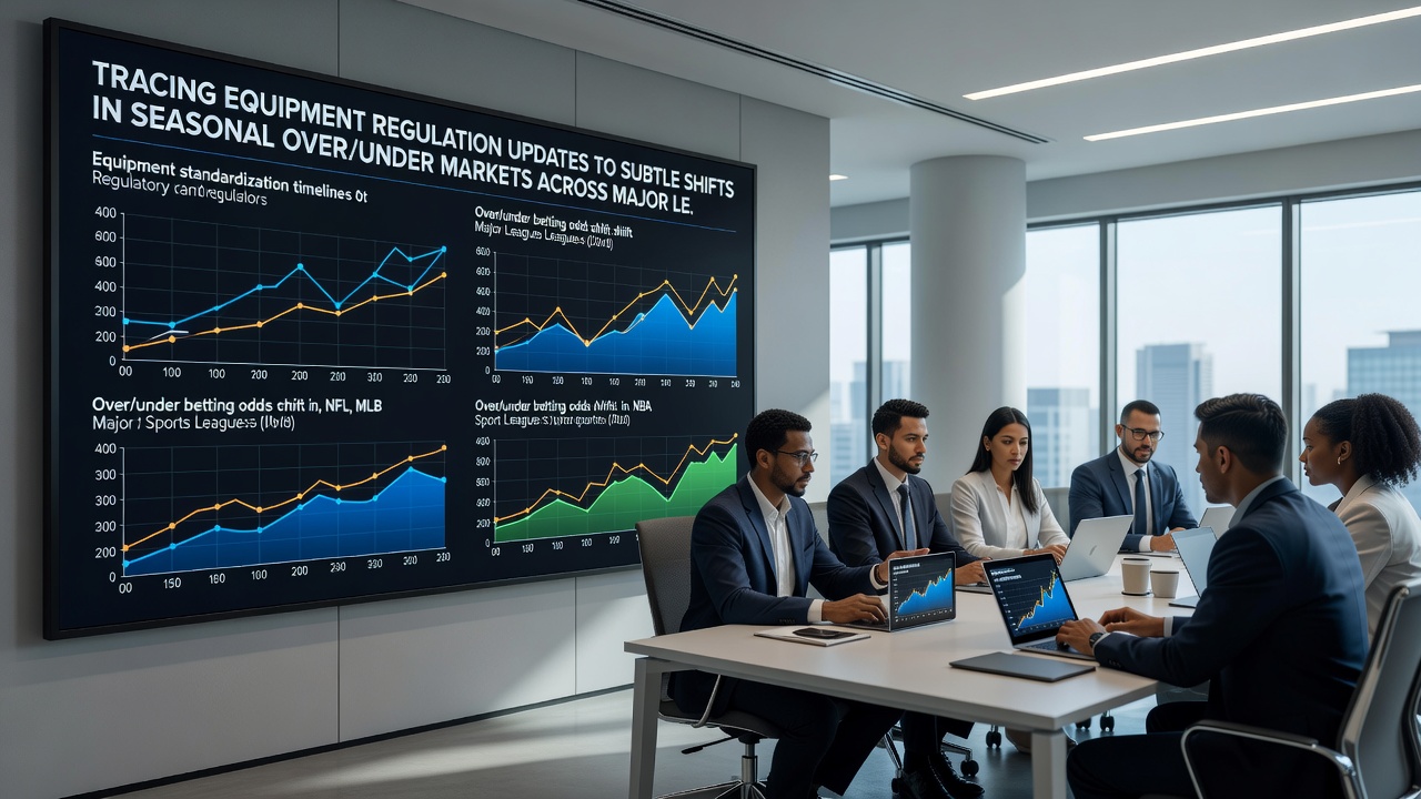 Seasonal shifts in over/under markets tied to equipment changes in professional leagues